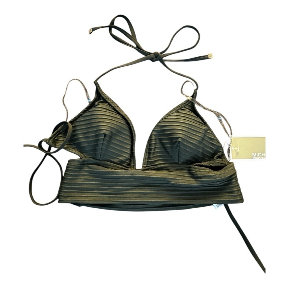 NWT Michael Kors Ivy Green Bikini XS - Picture 3 of 7